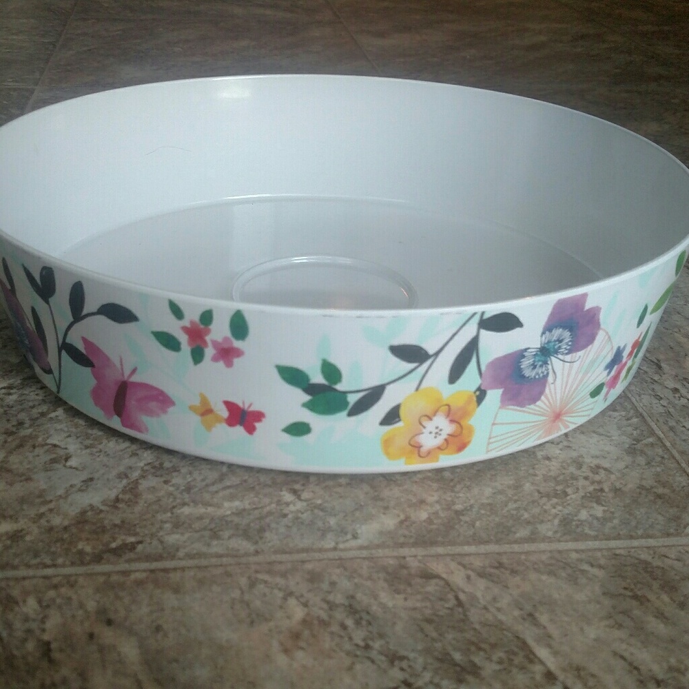 New Melanine Floral Serving Dish